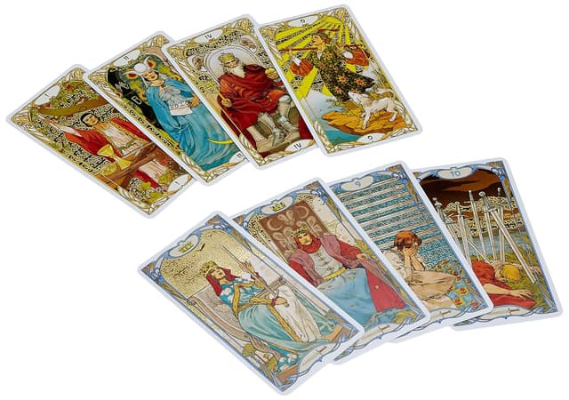 Golden Art Nouveau Tarot preview 3